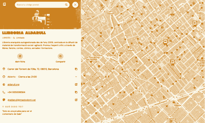 Captura de pantalla de la pàgina web de Laribal